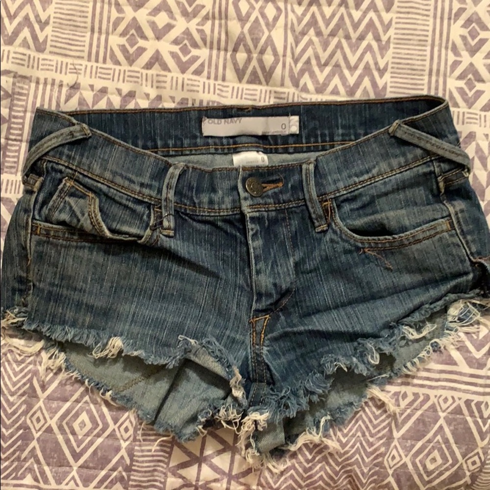 cutoff denim shorts